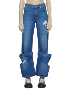 Синие джинсы-ведра, светло-голубой Jw anderson