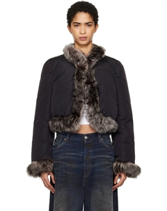 Пуховик с меховой отделкой Alexander wang