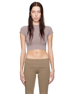 Розовая новая винтажная укороченная футболка реглан, Zinc Skims