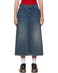 Синяя джинсовая юбка-миди Marvin, синий Carhartt work in progress