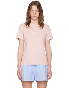 Футболка с мини-логотипом MGM Pink Impact Msgm