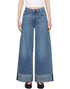 Синие джинсы Sofie Ankle Ultra Wide-Leg, Pebbles Rag & bone