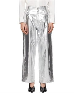 Брюки из хлопка и шелка Cordera