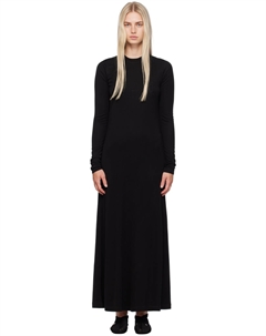 Платье макси с длинными рукавами TOTEME, черный Toteme