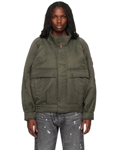 Куртка-бомбер цвета хаки в рубчик, оливковый R13