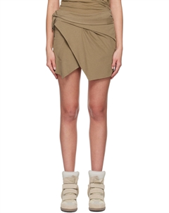 Мини-юбка цвета хаки Berenice Isabel marant