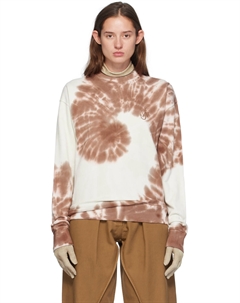 Толстовка с принтом кота белого и тай-дай Jw anderson