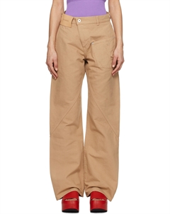 Брюки рабочие из загорелой ткани Twisted Jw anderson