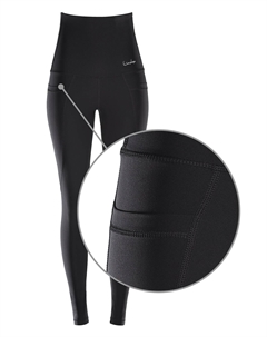 Спортивные леггинсы Functional Power Shape High Waist Tights mit drei Taschen HWL114, черный Winshape