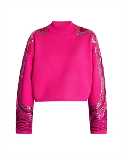 Свитер Strick Mit Pailletten, розовый Faina