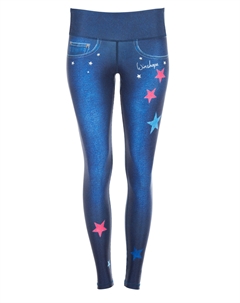 Спортивные леггинсы Functional Power Shape Tights AEL102, индиго Winshape