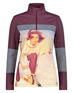 Свитер Fleece, цвет Pflaume/Bunt Cmp