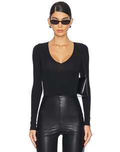 Боди балетное с центральным швом, черный Commando