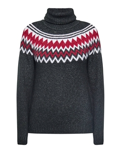 Водолазка Sweater, пятнистый черный Usha