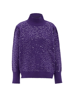 Свитер Strick Mit Pailletten, фиолетовый Faina