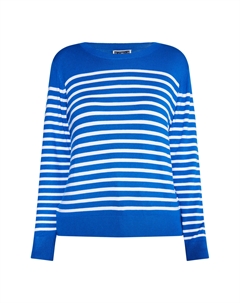 Свитер Strick, цвет Königsblau Weiss Dreimaster