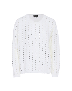 Свитер Strick Mit Pailletten, белый Faina