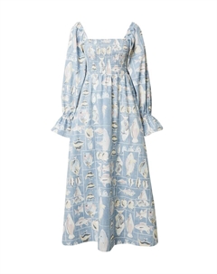 Платье макси Dress OBJAIBIZI, светло-синий Object