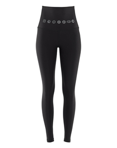 Спортивные леггинсы Functional Comfort High Waist Tights mit 7 Chakras HWL112C, цвет schwarz/7 chakras Winshape
