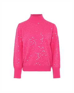 Свитер Strick Mit Pailletten, розовый Faina