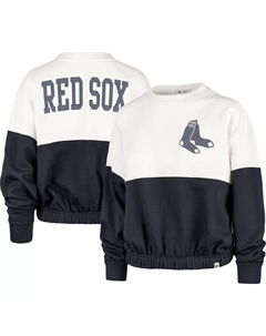 Женский пуловер '47 белого/темно-синего цвета Boston Red Sox Take Two Bonita свитшот Unbranded