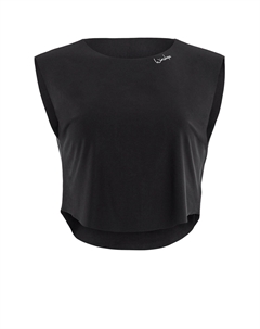 Спортивная футболка Functional Light and Soft Cropped Top AET115LS, черный Winshape