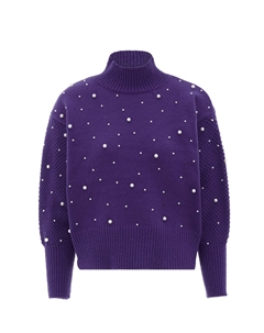 Свитер Mit Perlen, фиолетовый Faina