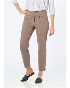 Тканевые брюки 7/8 Super Stretch Schlupf Louisa, серо коричневый Goldner