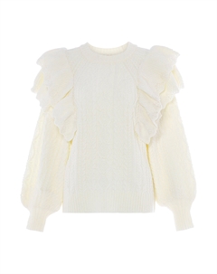 Свитер Strick, белый Faina