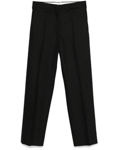 Брюки в тонкую полоску, черный Miu miu
