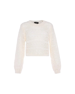 Тонкий вязаный свитер Sweater, белый Faina