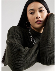 Базовый свитер Sweater Lyla, темно-зеленый Weekday