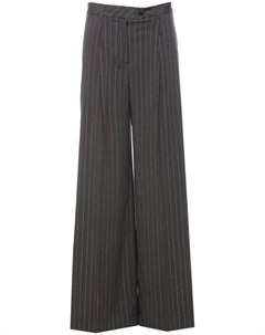 Расклешенные брюки в полоску, серый Liu jo