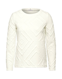 Свитер Sweatshirt, натуральный белый Cecil