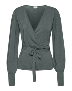 Вязаный кардиган Knit Cardigan Anno Astrid, темно-зеленый Kaffe