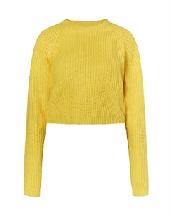 Тонкий вязаный свитер Sweater, желтый Mymo