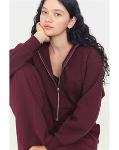 Спортивная куртка худи на молнии, красный H&m