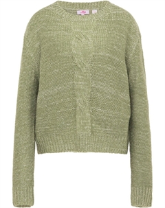 Тонкий вязаный свитер Sweater, оливковый Mymo