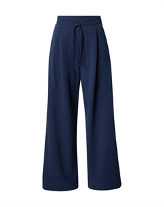 Брюки со складками спереди Wide leg Pleat-Front Pants MARSALA, морской синий Weekend max mara