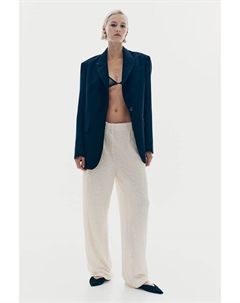 Брюки с пайетками, бежевый H&m