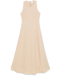 Платье миди из льна, нейтральный Eleventy