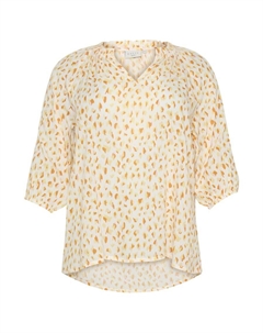 Блузка с коротким рукавом Blouse Sigrida, белый Kaffe curve