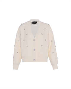 Вязаный кардиган Knit Cardigan, белый Faina