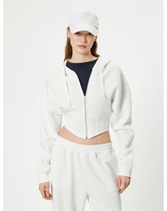 Толстовка с капюшоном Sweatshirt, белый Koton
