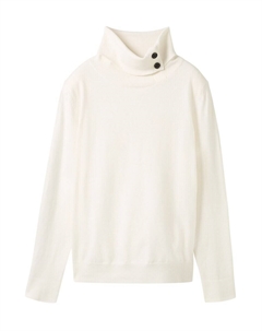 Водолазка Sweater, белый Tom tailor