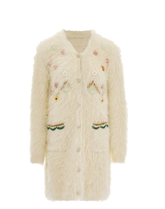 Вязаный кардиган Knit Cardigan, белый Izia