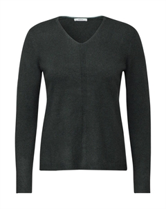 Базовый свитер Sweater, темно-зеленый Cecil