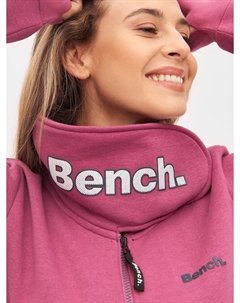 Толстовка с капюшоном на молнии Zip-Up Hoodie Haylo, цвет dark pink Bench