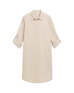 Платье рубашка Shirt Dress, белый Tom tailor