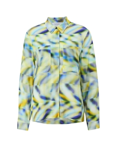 Рубашка Blouse, цвет royal blue/light blue Comma casual identity